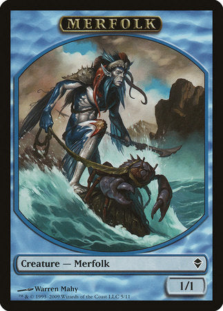 Merfolk Token [Zendikar Tokens] | Cards and Coasters CA