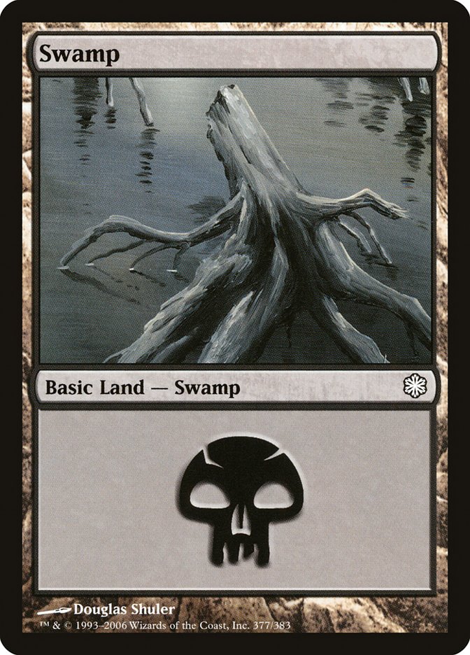 Swamp (377) [Coldsnap Theme Decks] | Cards and Coasters CA