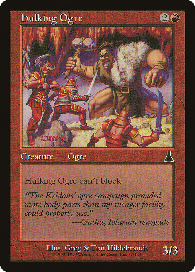 Hulking Ogre [Urza's Destiny] | Cards and Coasters CA