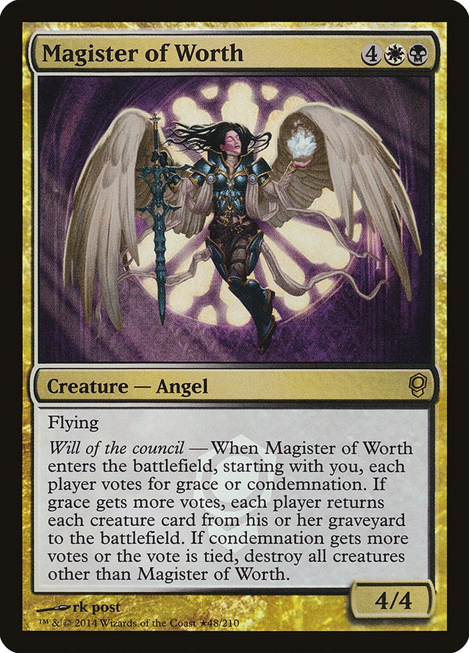 Magister of Worth (Launch) [Conspiracy Promos] | Cards and Coasters CA