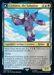 Cyclonus, the Saboteur // Cyclonus, Cybertronian Fighter [Universes Beyond: Transformers] | Cards and Coasters CA