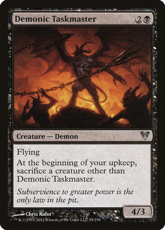 Demonic Taskmaster [Avacyn Restored] | Cards and Coasters CA