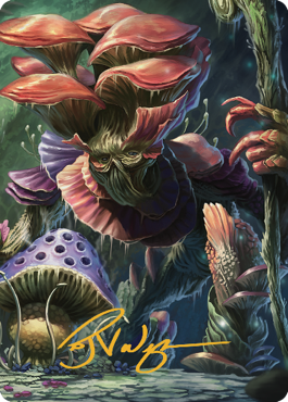 Myconid Spore Tender Art Card (Gold-Stamped Signature) [Commander Legends: Battle for Baldur's Gate Art Series] | Cards and Coasters CA