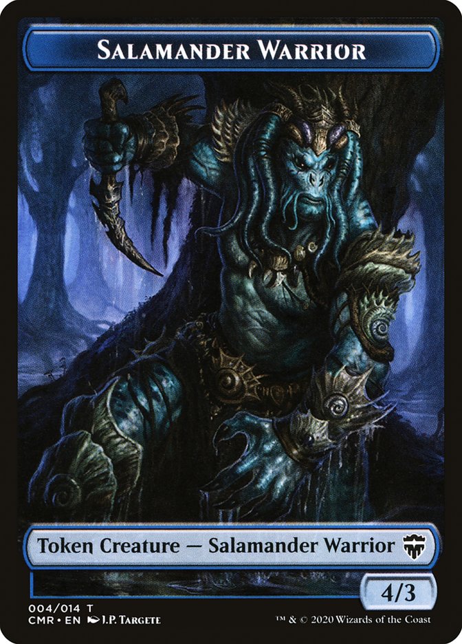 Salamander Warrior // Thrull Token [Commander Legends Tokens] | Cards and Coasters CA