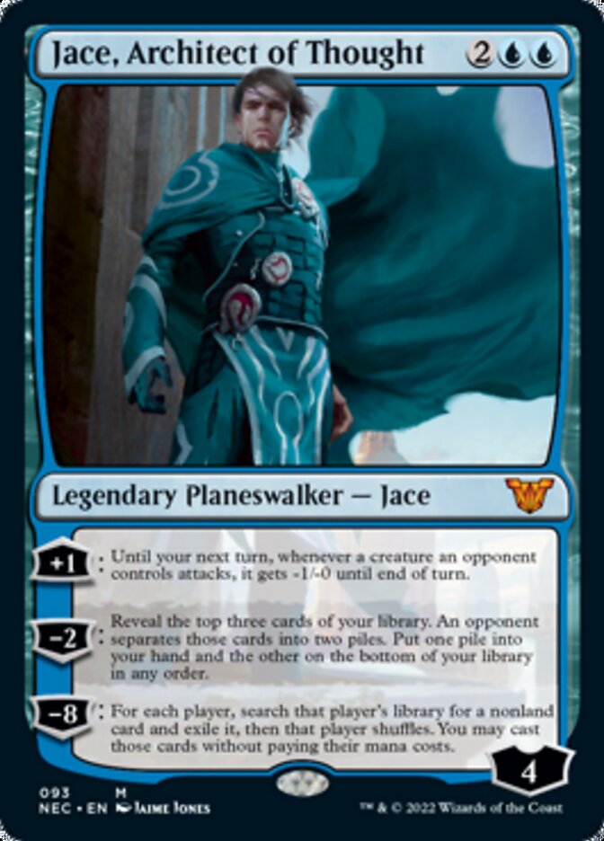 Jace, Architect of Thought [Kamigawa: Neon Dynasty Commander] | Cards and Coasters CA