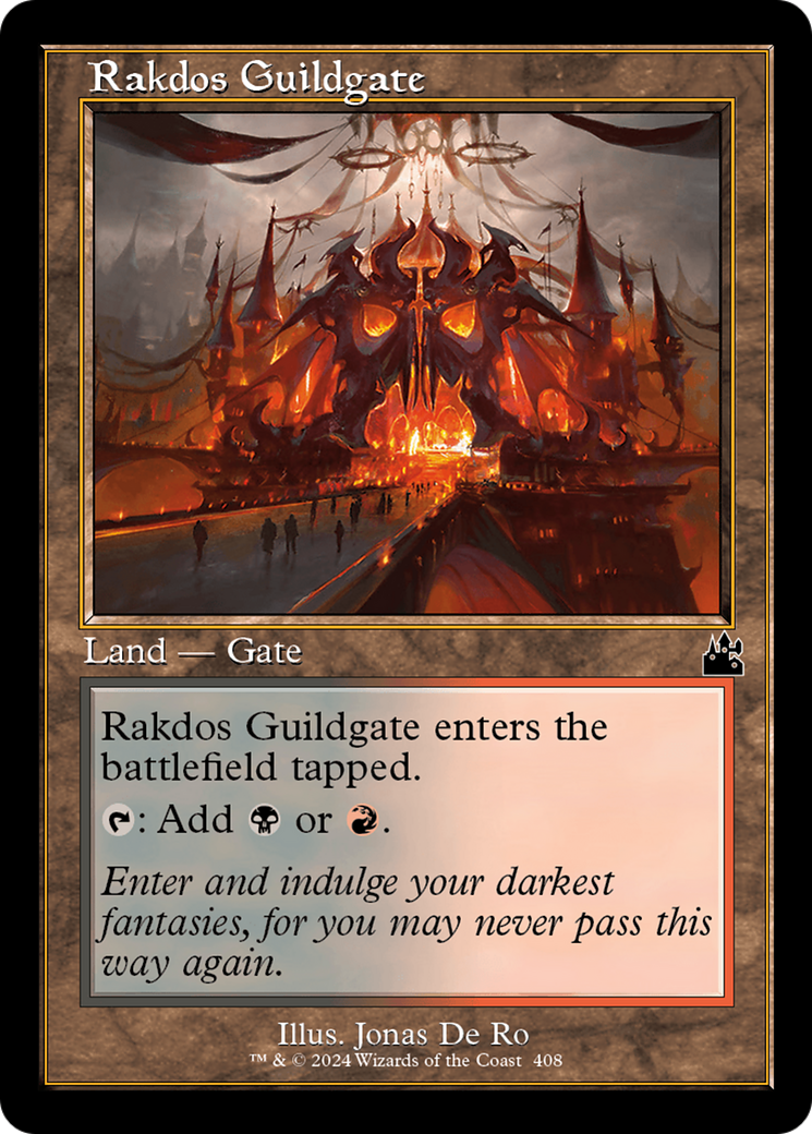 Rakdos Guildgate (Retro Frame) [Ravnica Remastered] | Cards and Coasters CA