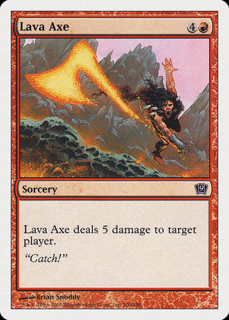 Lava Axe [Ninth Edition] | Cards and Coasters CA