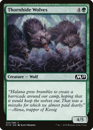 Thornhide Wolves [Core Set 2019] | Cards and Coasters CA