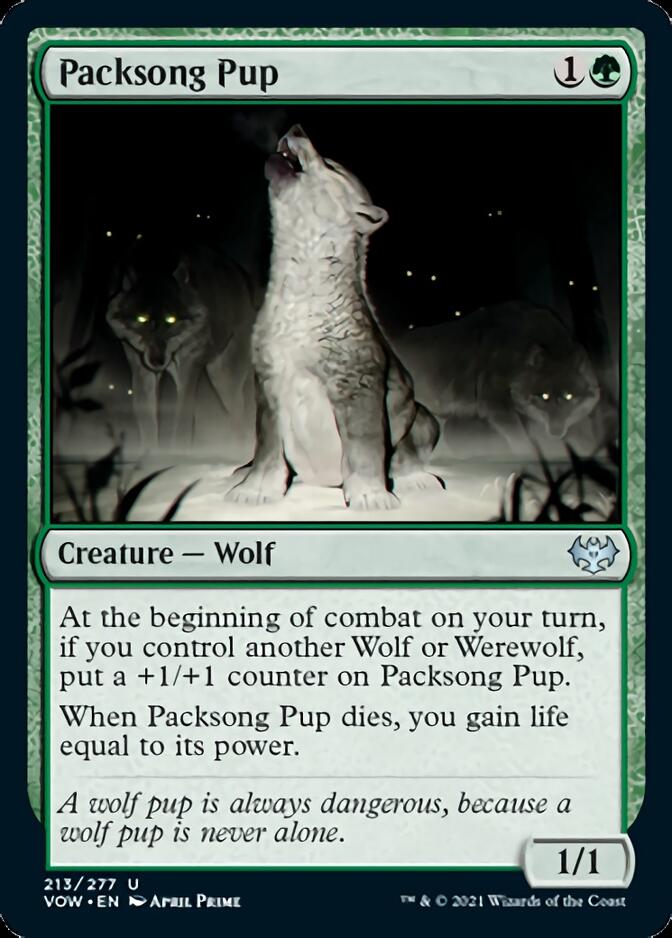 Packsong Pup [Innistrad: Crimson Vow] | Cards and Coasters CA