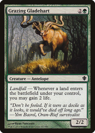 Grazing Gladehart [Commander 2013] | Cards and Coasters CA