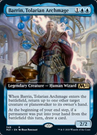 Barrin, Tolarian Archmage (Extended Art) [Core Set 2021] | Cards and Coasters CA