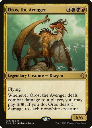 Oros, the Avenger [Commander Anthology] | Cards and Coasters CA