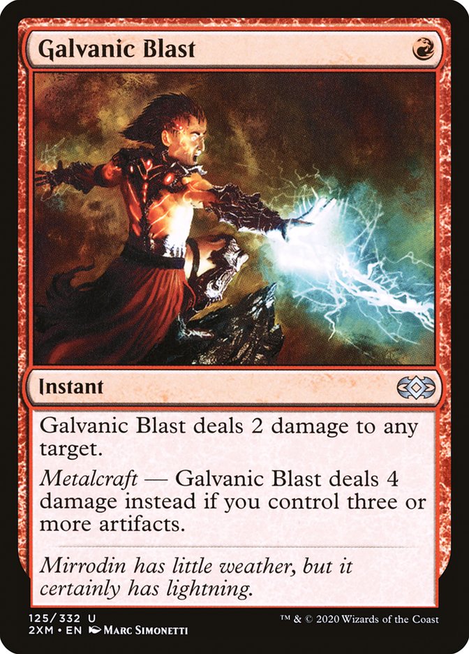 Galvanic Blast [Double Masters] | Cards and Coasters CA