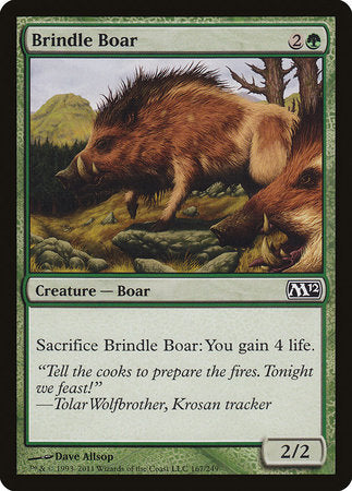 Brindle Boar [Magic 2012] | Cards and Coasters CA