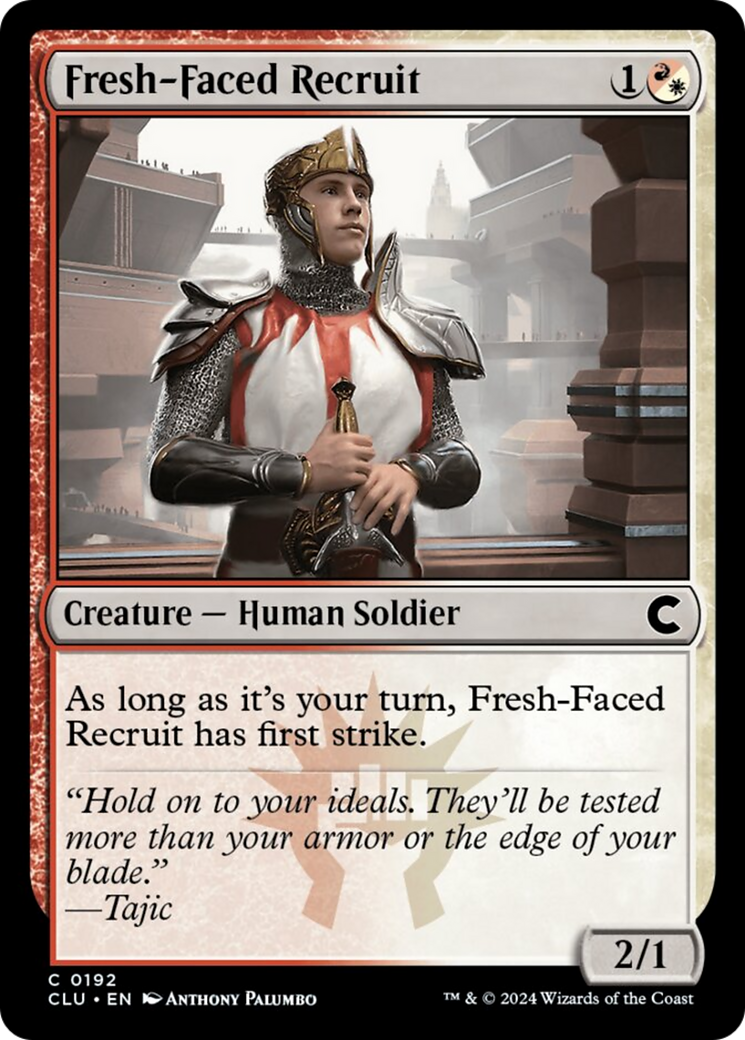 Fresh-Faced Recruit [Ravnica: Clue Edition] | Cards and Coasters CA