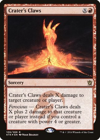 Crater's Claws [Khans of Tarkir Promos] | Cards and Coasters CA