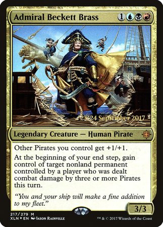 Admiral Beckett Brass [Ixalan Promos] | Cards and Coasters CA