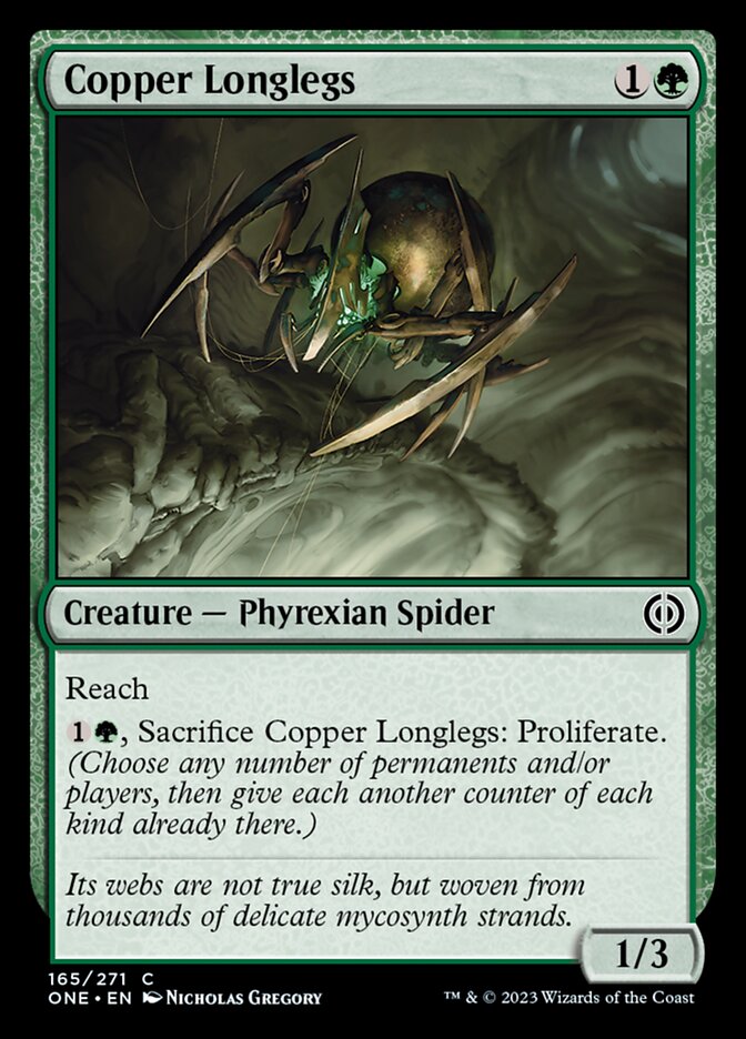 Copper Longlegs [Phyrexia: All Will Be One] | Cards and Coasters CA