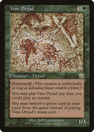 Vine Dryad [Mercadian Masques] | Cards and Coasters CA