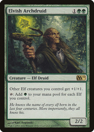 Elvish Archdruid [Magic 2011] | Cards and Coasters CA