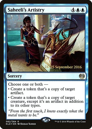 Saheeli's Artistry [Kaladesh Promos] | Cards and Coasters CA