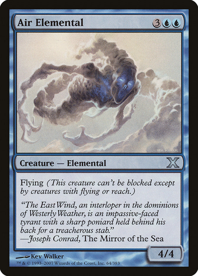 Air Elemental [Tenth Edition] | Cards and Coasters CA