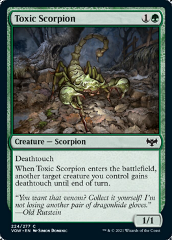 Toxic Scorpion [Innistrad: Crimson Vow] | Cards and Coasters CA
