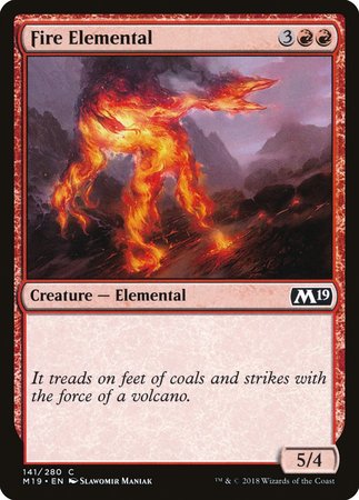 Fire Elemental [Core Set 2019] | Cards and Coasters CA
