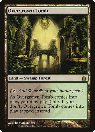 Overgrown Tomb [Ravnica: City of Guilds] | Cards and Coasters CA