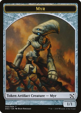 Myr Token [Duel Decks: Elves vs. Inventors Tokens] | Cards and Coasters CA