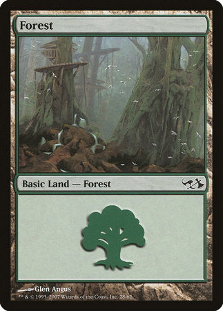 Forest (28) [Duel Decks: Elves vs. Goblins] | Cards and Coasters CA