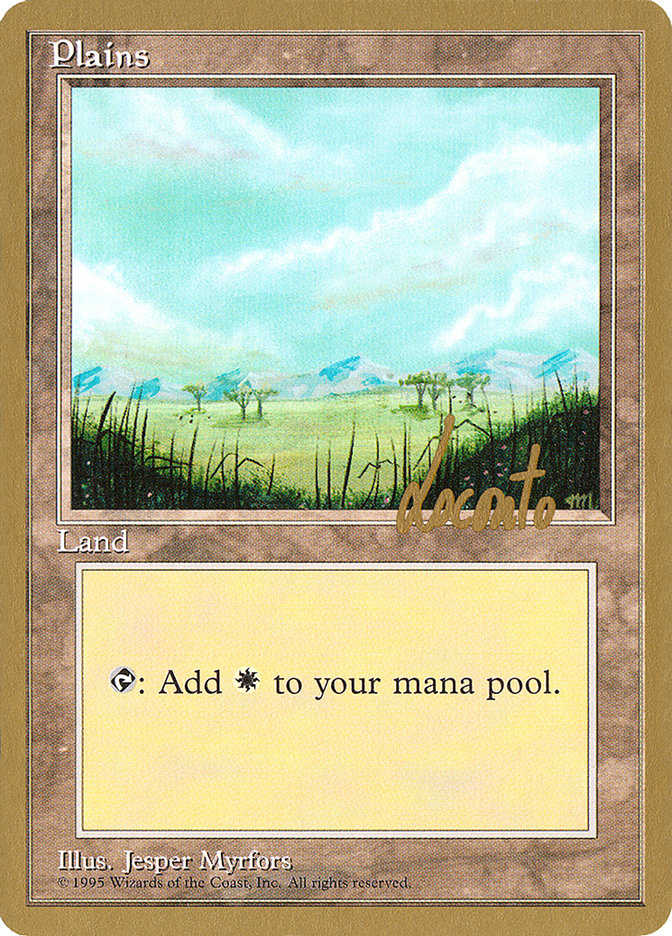 Plains (ml365) (Michael Loconto) [Pro Tour Collector Set] | Cards and Coasters CA