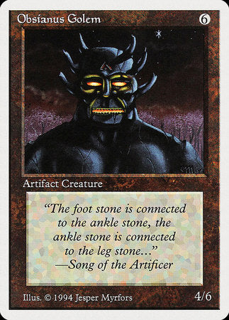 Obsianus Golem [Summer Magic / Edgar] | Cards and Coasters CA