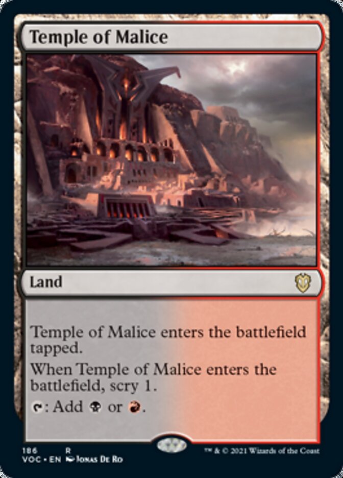 Temple of Malice [Innistrad: Crimson Vow Commander] | Cards and Coasters CA