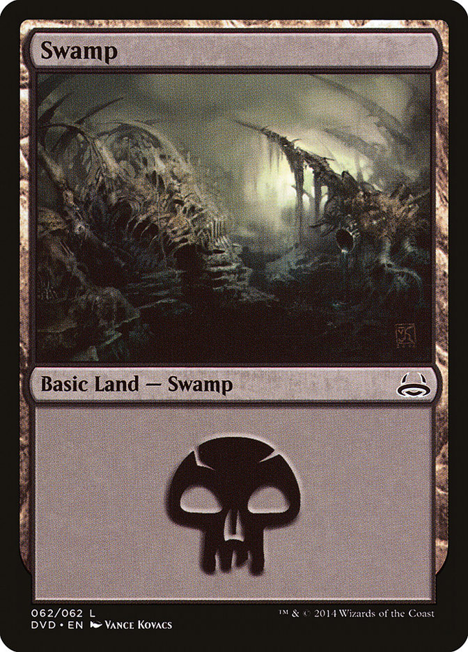 Swamp (62) (Divine vs. Demonic) [Duel Decks Anthology] | Cards and Coasters CA