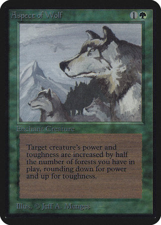 Aspect of Wolf [Limited Edition Alpha] | Cards and Coasters CA