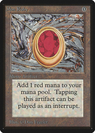 Mox Ruby [Limited Edition Beta] | Cards and Coasters CA