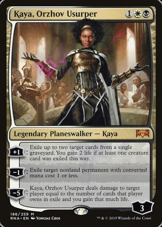 Kaya, Orzhov Usurper [Ravnica Allegiance] | Cards and Coasters CA