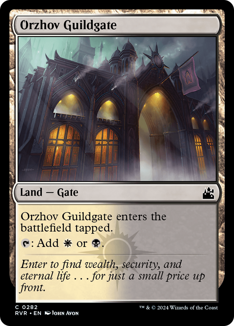 Orzhov Guildgate [Ravnica Remastered] | Cards and Coasters CA