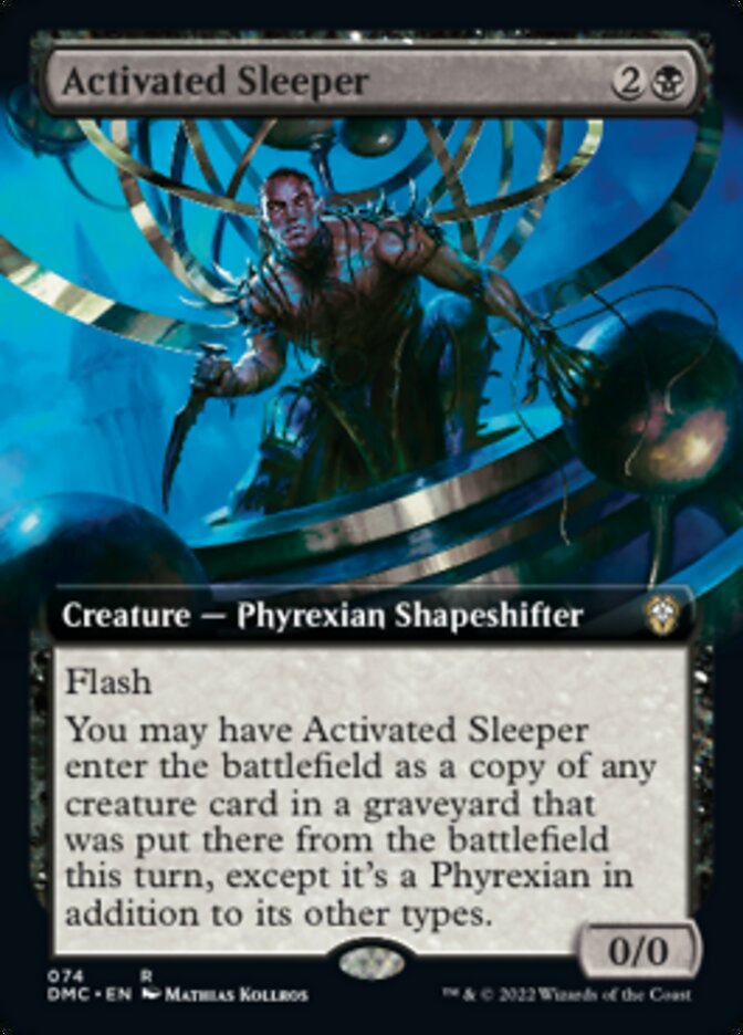Activated Sleeper (Extended Art) [Dominaria United Commander] | Cards and Coasters CA