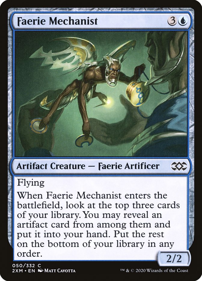 Faerie Mechanist [Double Masters] | Cards and Coasters CA