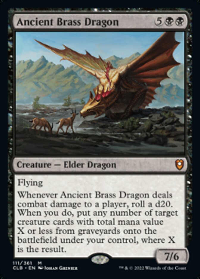 Ancient Brass Dragon [Commander Legends: Battle for Baldur's Gate] | Cards and Coasters CA