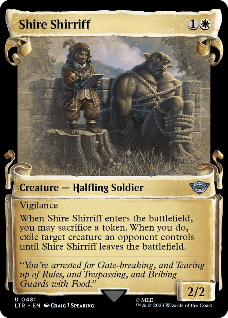 Shire Shirriff [The Lord of the Rings: Tales of Middle-Earth Showcase Scrolls] | Cards and Coasters CA
