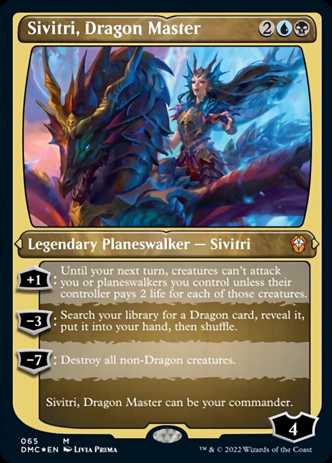 Sivitri, Dragon Master (Foil Etched) [Dominaria United Commander] | Cards and Coasters CA