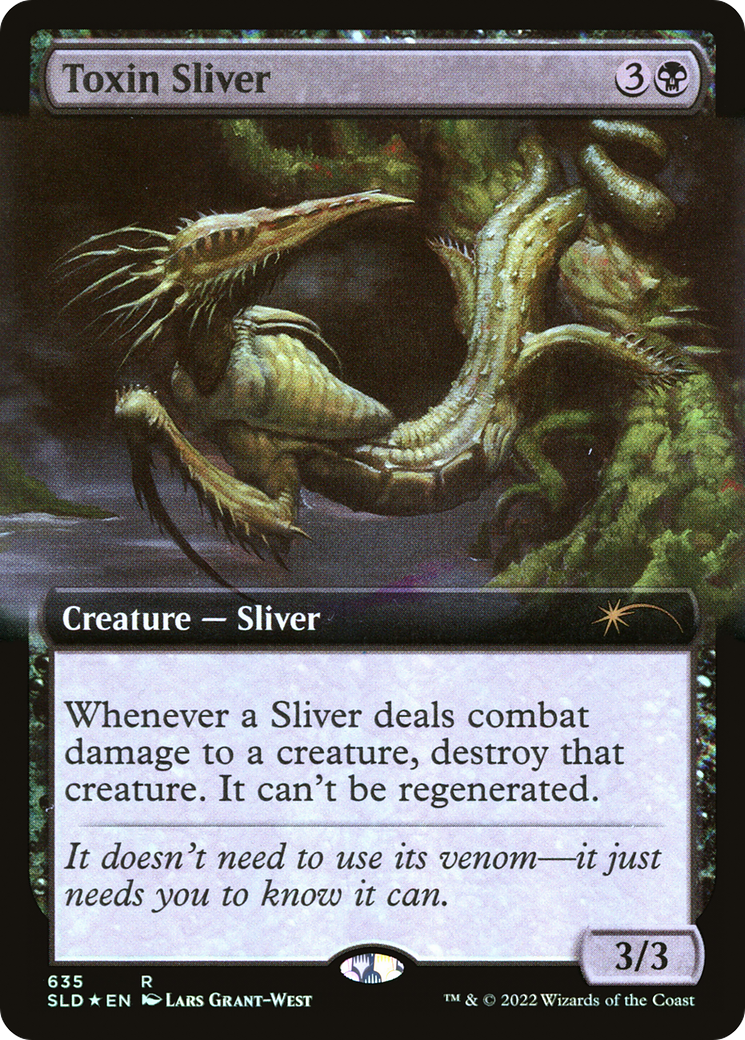 Toxin Sliver (Extended Art) [Secret Lair Drop Promos] | Cards and Coasters CA