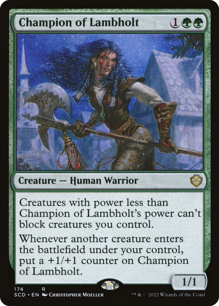 Champion of Lambholt [Starter Commander Decks] | Cards and Coasters CA