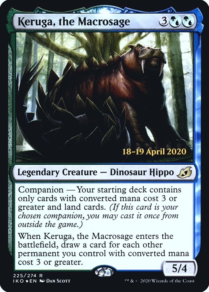 Keruga, the Macrosage  [Ikoria: Lair of Behemoths Prerelease Promos] | Cards and Coasters CA