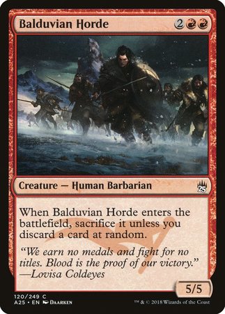 Balduvian Horde [Masters 25] | Cards and Coasters CA