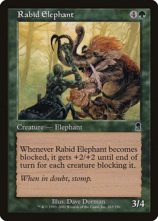 Rabid Elephant [Odyssey] | Cards and Coasters CA