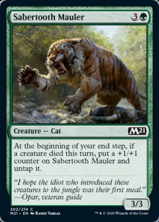 Sabertooth Mauler [Core Set 2021] | Cards and Coasters CA